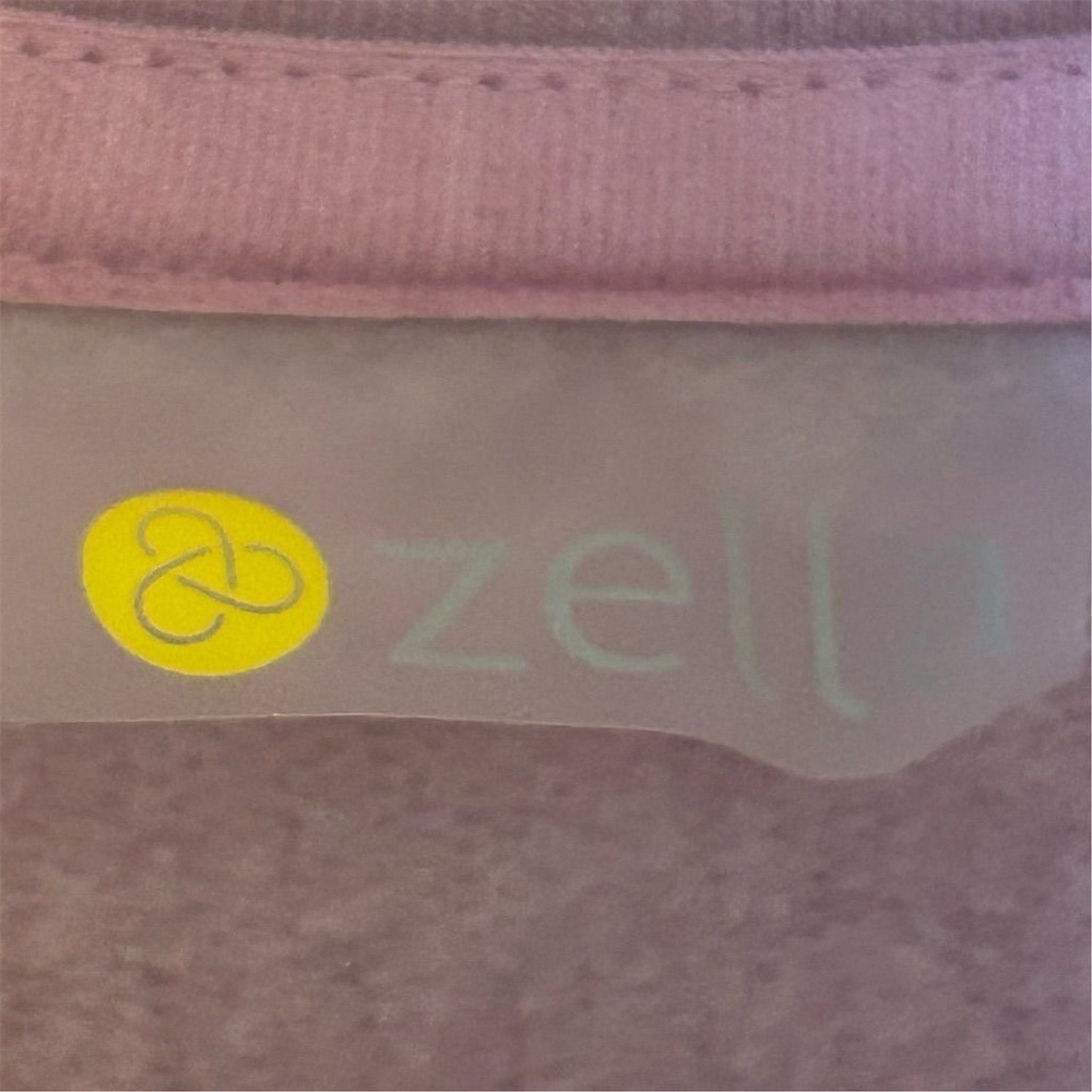 Zella Women's M Pink Ruched Long Sleeve Zip Front Hoodie Jacket - Picture 3 of 13